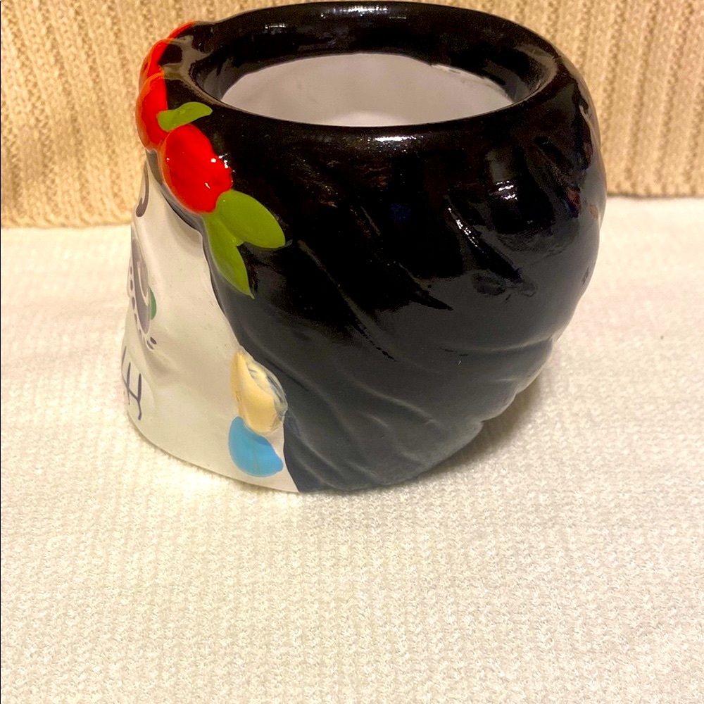 Day of the Dead sugar skull planter pot. - Picture 6 of 10